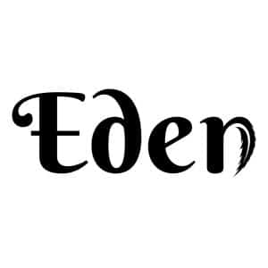 eden edibles white square logo