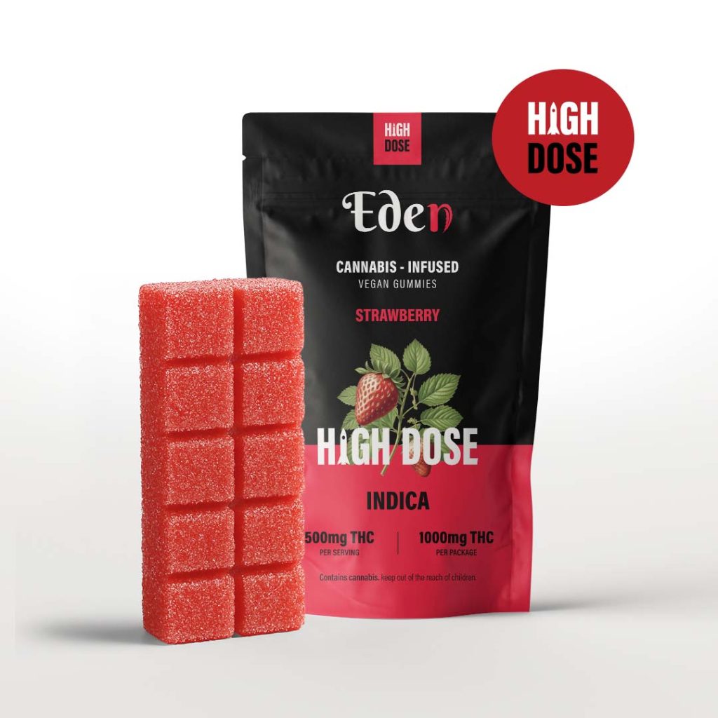 1000mg high dose THC gummies eden