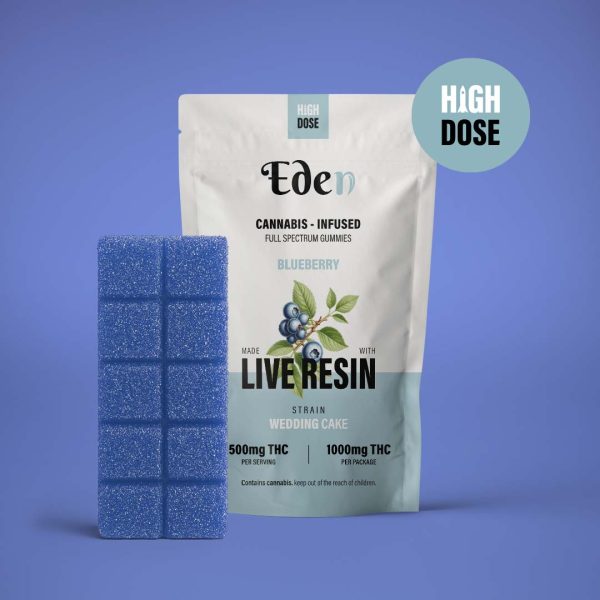 live resin thc gummies eden 1000mg wedding cake strain