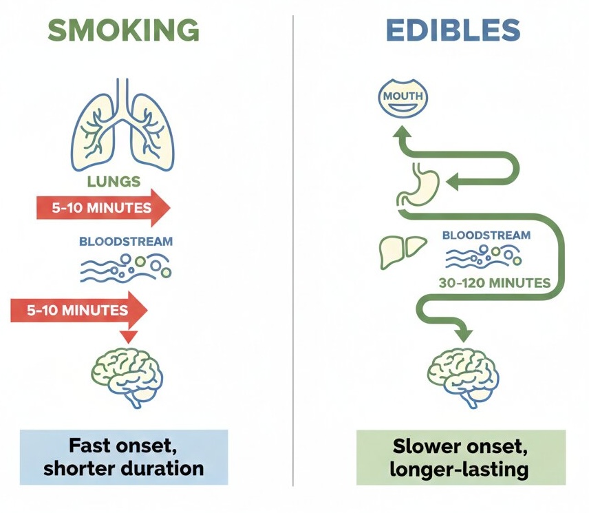 why edibles hit different?